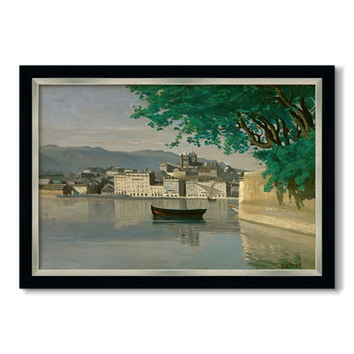Vue de Genève d'une partie de la ville, c. 1834-1835-Jean-Baptiste-Camille Corot-Toile encadrée sur mesure