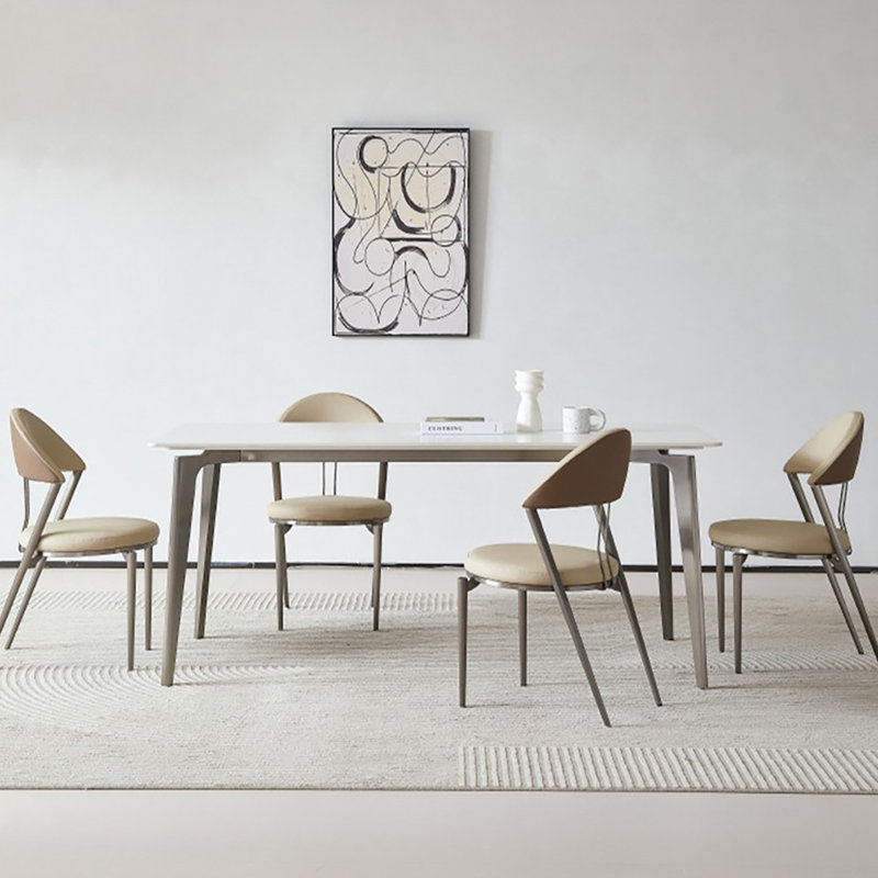 Table de salle à manger rectangulaire synthé l 31,5 po, H 29,5 po x L 70,9 po x l 31,5 po