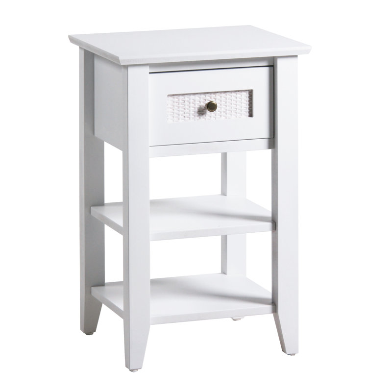 Feldspar 45cm W Solid Wood Bedside Table