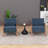 Upholstered Armchair With Wooden Legs (Set Of 2)-122092460