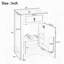 Meuble-lavabo de rangement multifonctionnel de 20 pouces avec lavabo en céramique-2040844308