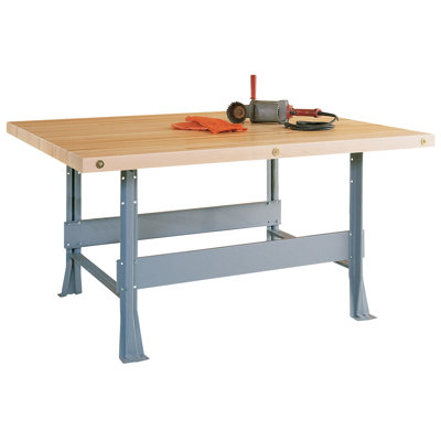 64'' W Wood Top Workbench