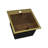 Ruvati 15 inch Matte Gold Stainless Steel Workstation Wet Bar RV Camper Van Sink Drop-in Topmount-101377531-101377536