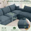 Canapé d'angle modulaire surdimensionné Cloud Couch de 344 cm (135,5 pouces) pour salon, canapé moderne avec assise profonde, canapé 8 places sans structure, canapés confortables rembourrés pour appartement, studio, bureau-217978054