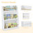 3-Tier Kids Bookshelf For Toddler Kid Bookcase, Storage Book Rack, White-207730475