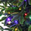 Sapin de Noël artificiel vert de 1,37 m avec 9 fonctions d'éclairage colorées