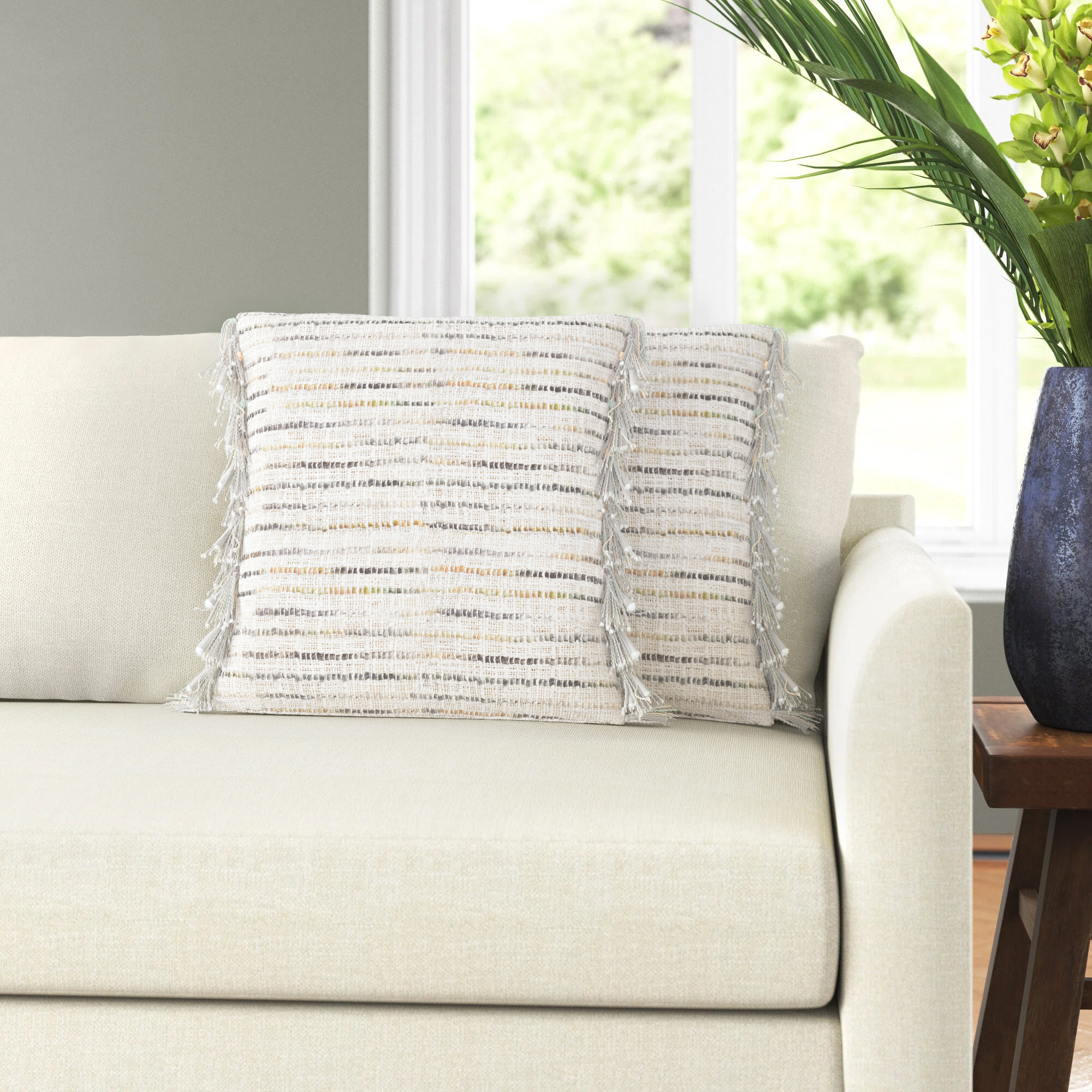 Duncan Cotton Pillow Cover, 18" x 18"