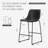 Modern 26" Upholstered Dining Chair Bar & Counter Stool-1666896335