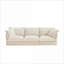 Canapés-lits | Canapé moderne 3 places à assise profonde pour salon et appartement | Chenille | Crème