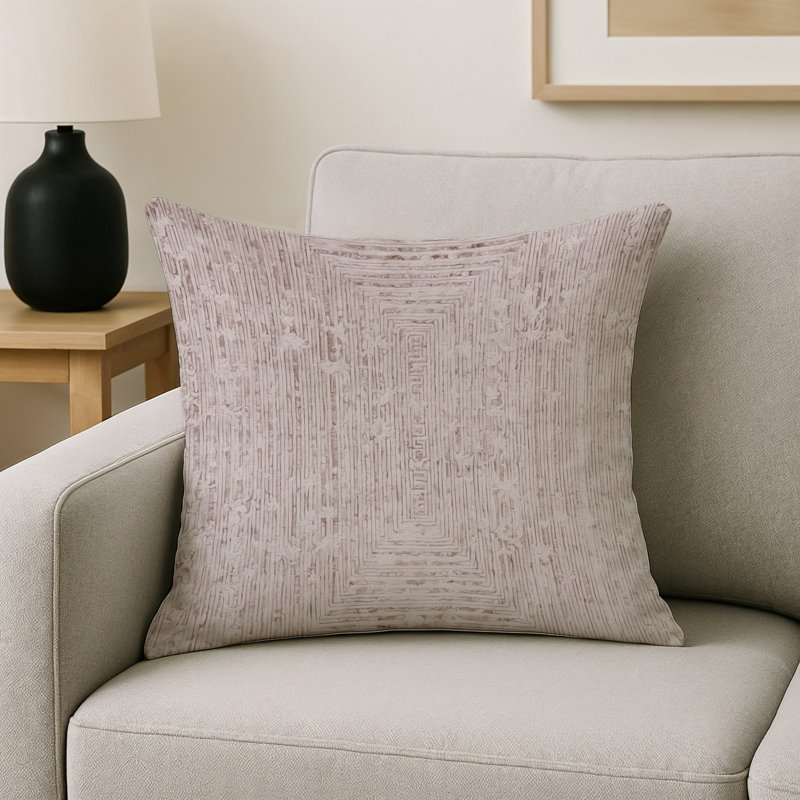 Coussin décoratif intérieur et extérieur Modern, Gris abstrait 113, Carré 18 po