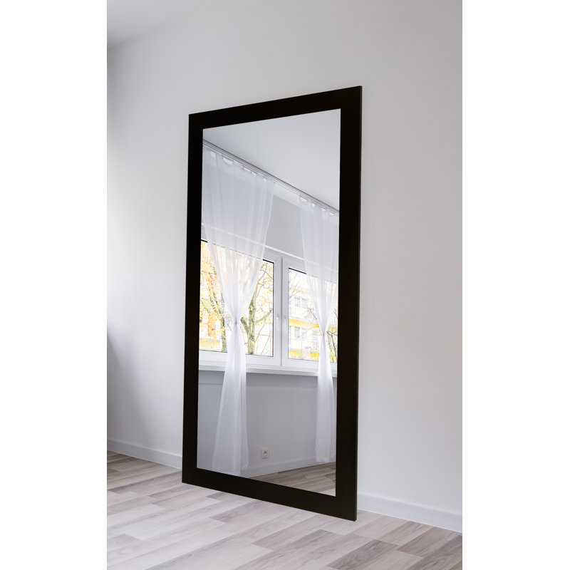 Gollu Engineered Wood Mirror, 27" x 32", Black 