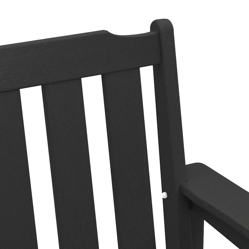 Garden Bench HDPE, Black