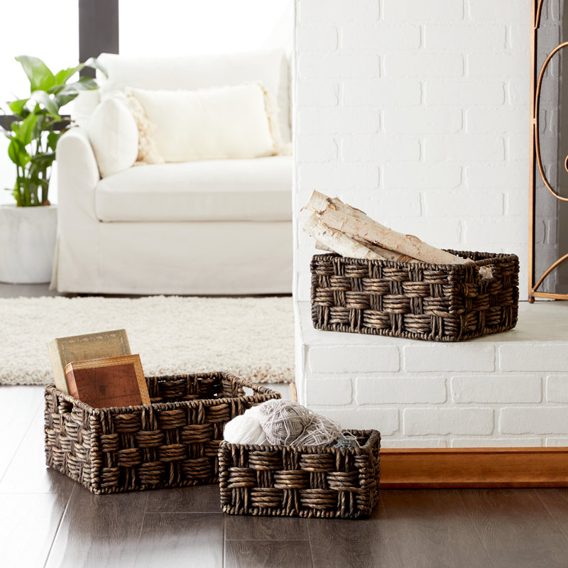 Gracie Oaks Wicker Box