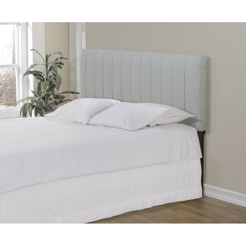 Ali Channel Upholstered Headboard, California King, Light Green