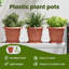 Round Flower Pot 6 Pcs Plastic-465710650-465710654