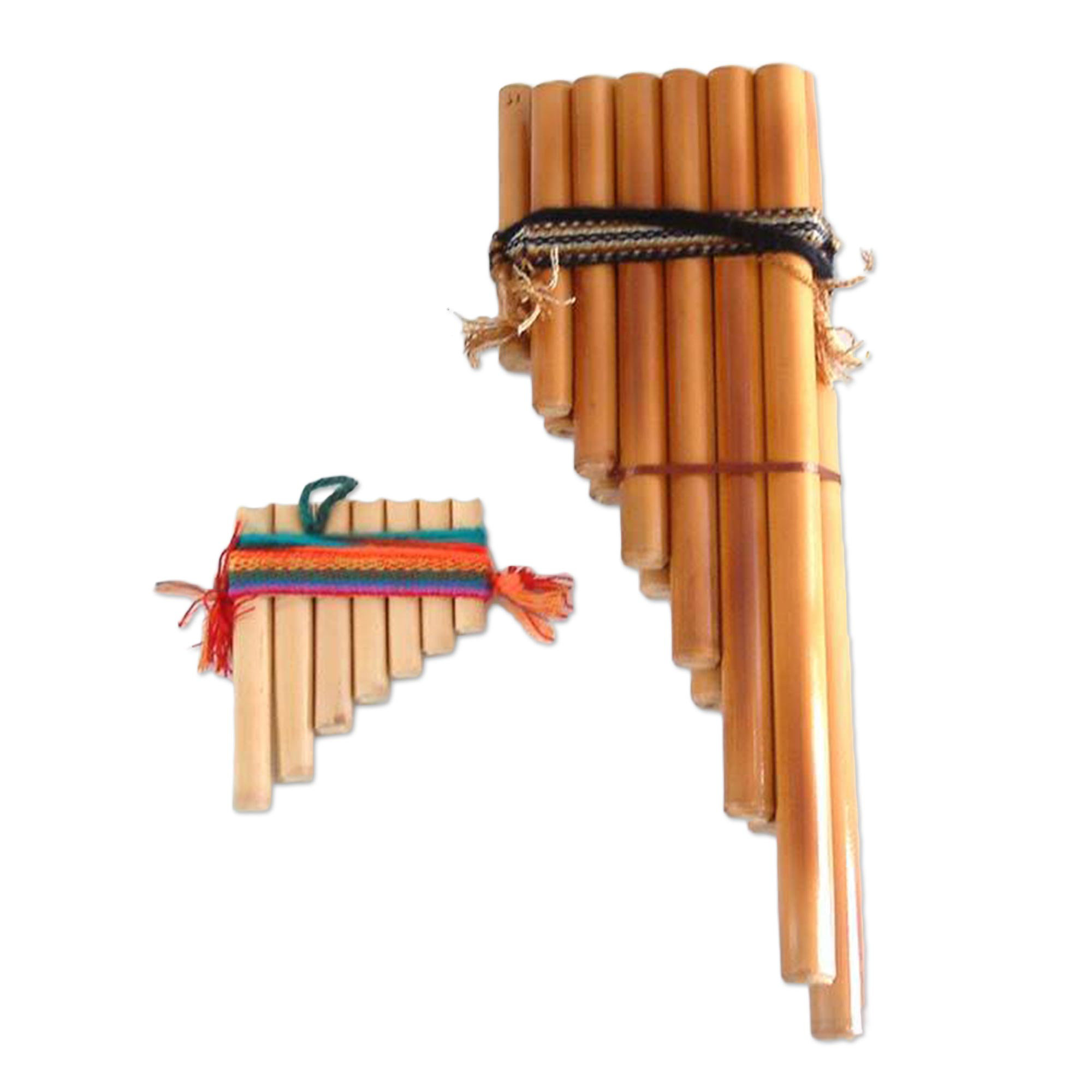 Union Rustic 2 Piece Inca Serenade Bamboo Zampona Panpipes Wall Decor ...