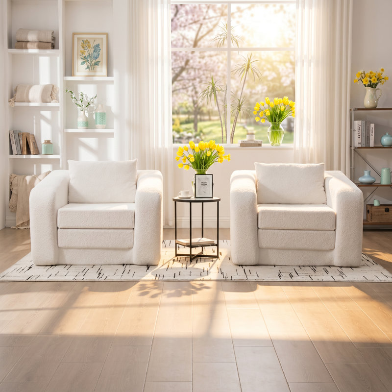Canapé-lit convertible simple en chenille l 40,01 po x P 37,8 po x H 29,9 po Cloud