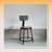 Felix  Steel Stool with Backrest,  Assembly Ready-99372967-99372966-99372965