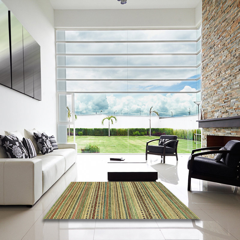 Abstract Indoor Rug, Square 4'