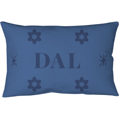 Taie décorative matelassée Dallas Basketball Blue Blue Silver Green 26 po x 20 po