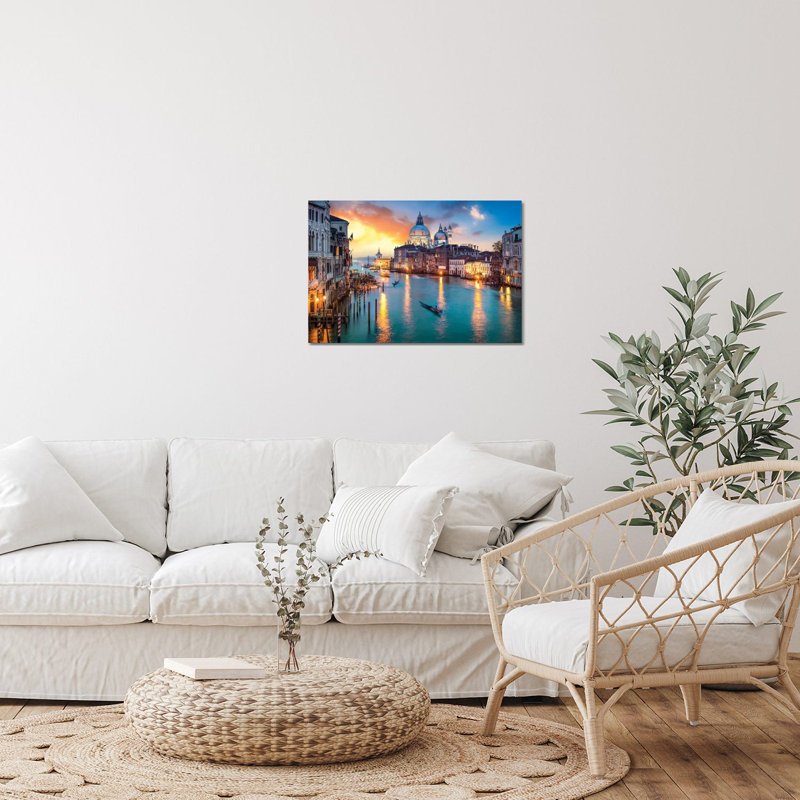 «Grand Canal I» par Jan Becke, impression sans cadre, H 16 po x l 24 po x P 0,25 po