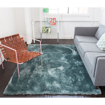 Feather Shaggy Blue Rug