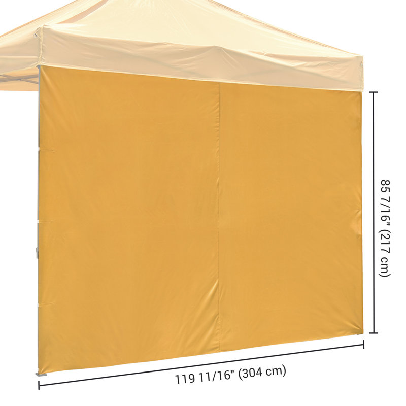 Paroi latérale, Jaune, H 119,69 po x l 85,83 po x P 0,39 po