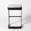 Upholstered Stool with Metal Frame