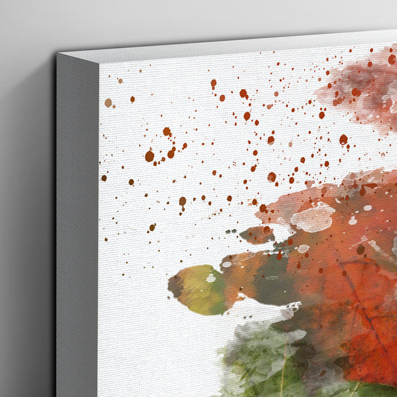 Autumn Leaves - Wall Art, 35cm H x 50cm W, Wrapped Canvas