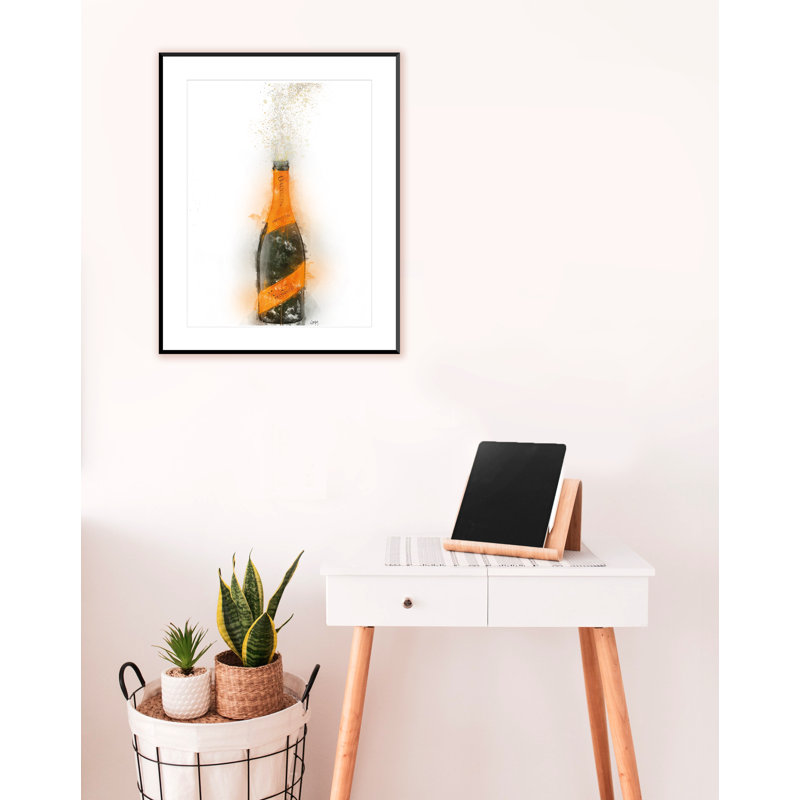 Prosecco Bottle Fizz Bottle - Single Picture Frame Print
