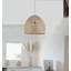 Luminaire suspendu surdimensionné en rotin 1 lumière Alleyne Airy