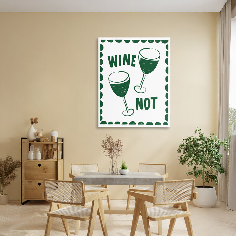 «Green White Wine Not Canvas», conception par Heather Dutton, H 40 po x l 30 po