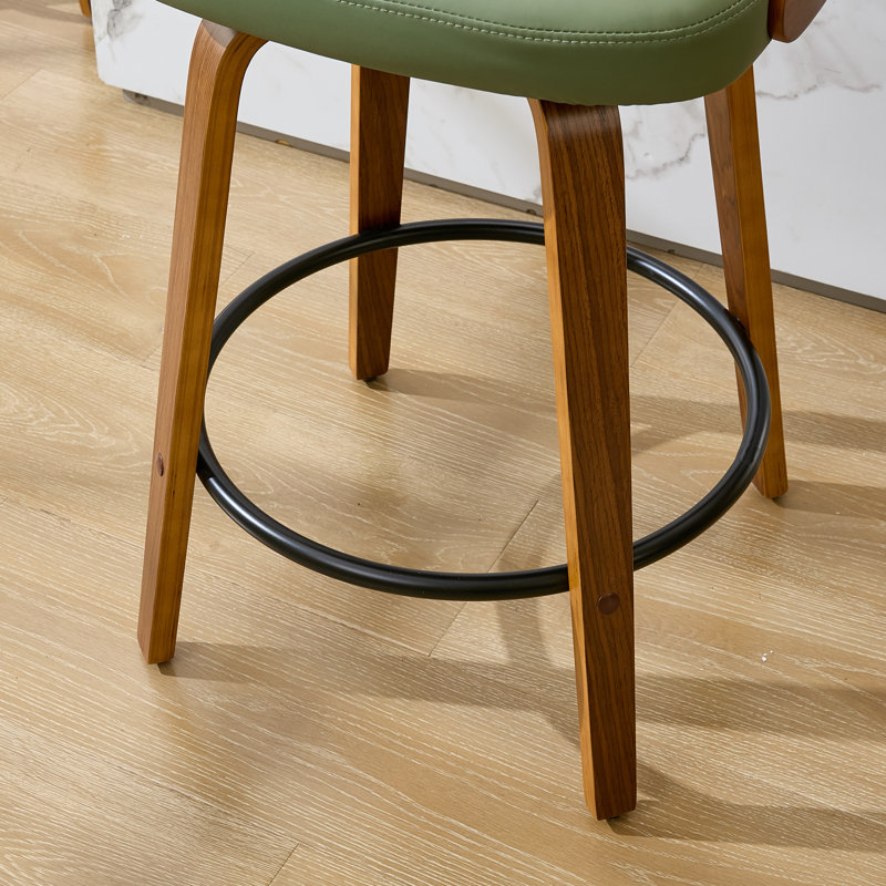 Tabouret de comptoir pivotant 30 po Modern, Tabouret de bar (siège d'une hauteur de 30 po), Vert
