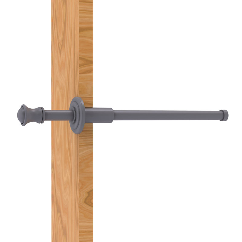 Tringle de placard l 9,8 po Freyja, Gris mat