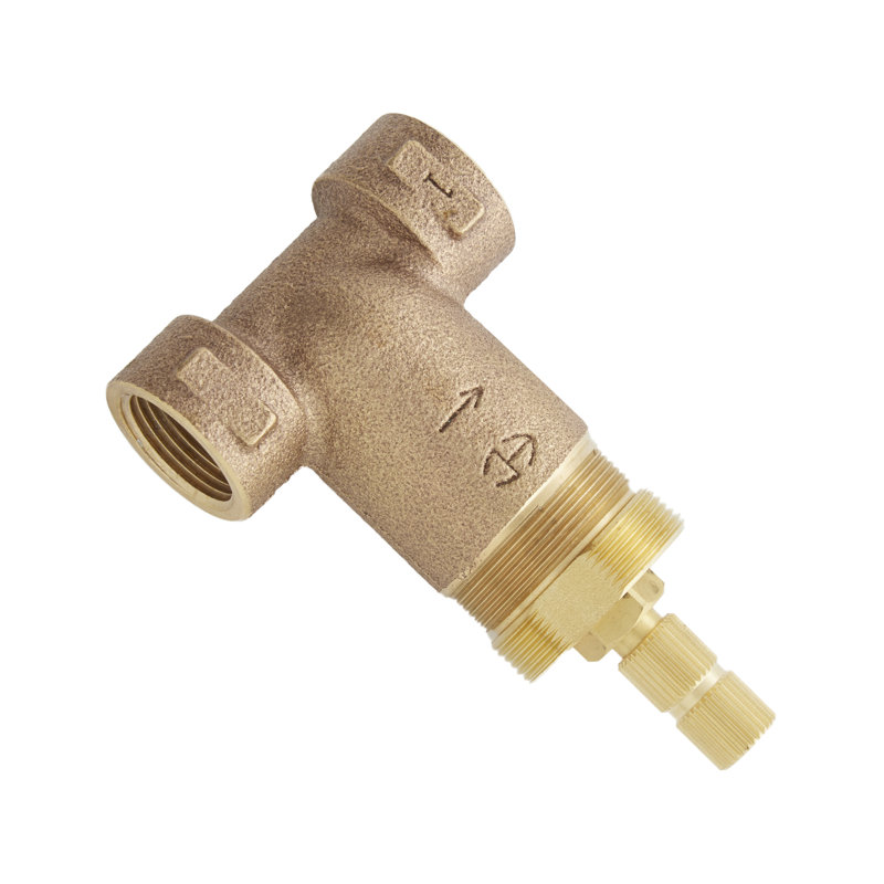 Sefina In-Wall Shower Volume Control Handle and 1/2" Rough-In Valve - Brushed Nickel, Brushed Nickel