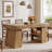 55" Farmhouse Dining Table With Storage Drawer And Shelves, Rectangle Kitchen Table For 4-6 People-1931739390