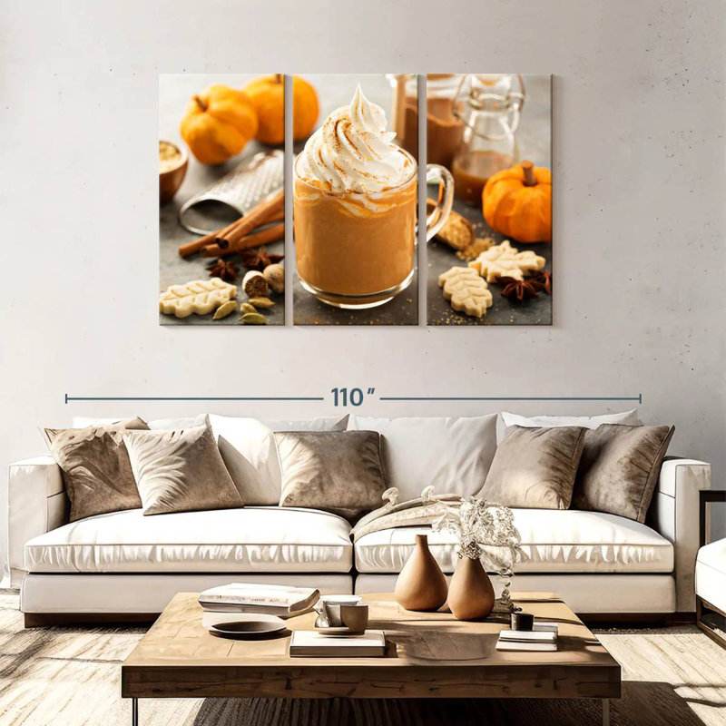 Yarlin Pumpkin Latte, 48" H x 74" W