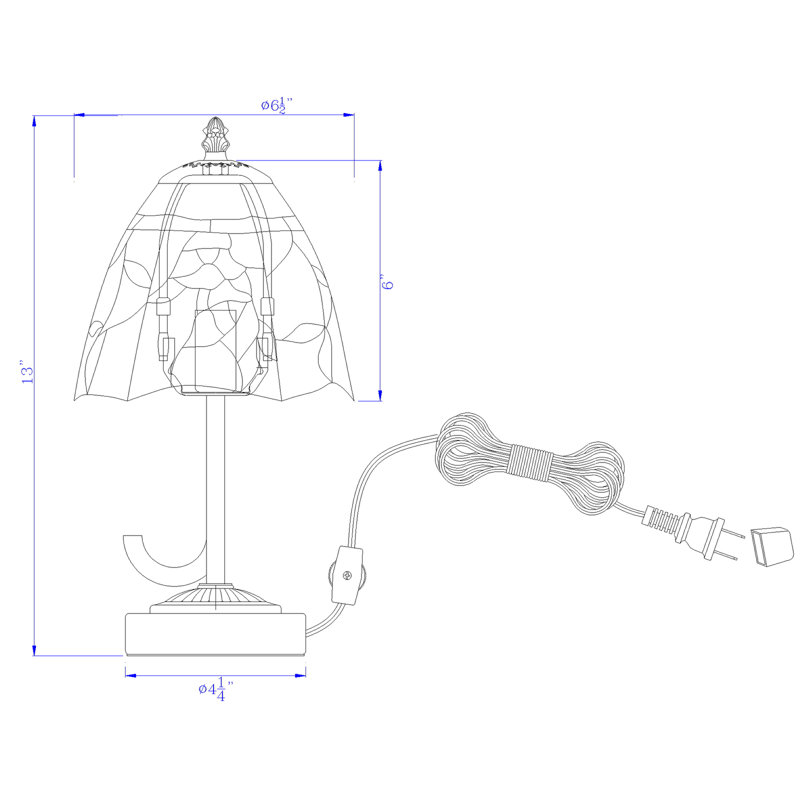 Lampe de table en métal VanVleet