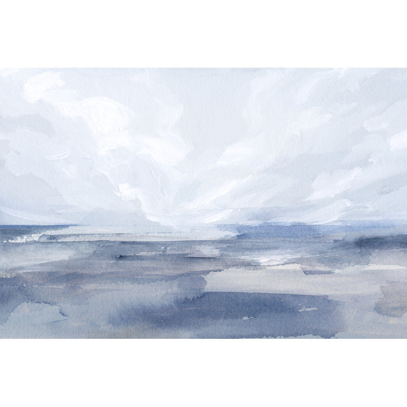 «Agatho Periwinkle Seas I on Canvas» par Victoria Barnes, reproduction, H 8 po x l 12 po