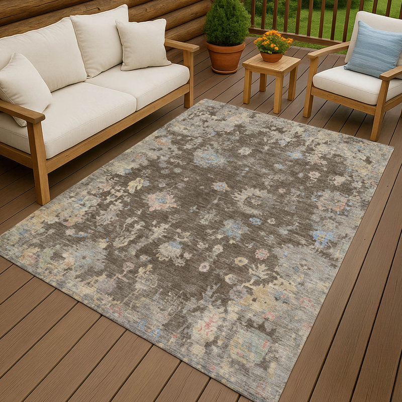 Machine Washable Indoor/Outdoor Chantille ACN2302 Global Rug, Rectangle 2'6" x 3'10"
