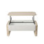 Table basse à plateau relevable avec rangement dissimulé et tablette ouverte