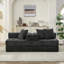 Isabeau Boneless 78.8" Convertible Compression Folding Floor Sofa Bed, Chenille Floor Sofa Lounge Couch With Armrest-1587534075