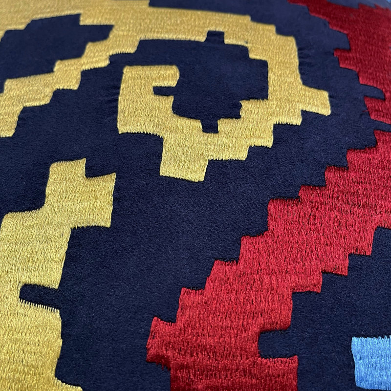  Housse de coussin carré et insert, 20 po X 20 po, Bleu
