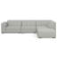 Ensemble de canapé modulaire d'angle et de repose-pieds Rex-98294392