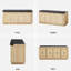 Banc de rangement pour 8 paires de chaussures rembourrées avec 2 armoires-861214050
