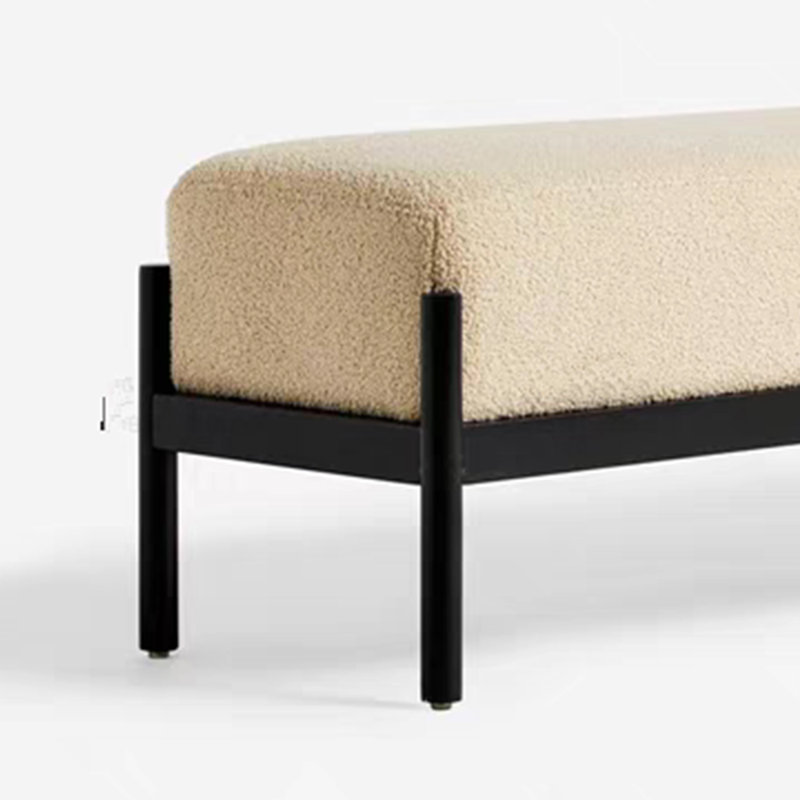 Banc, manteau de laine, chapeau, tabouret de changement de chaussures simple, H 17,72 po x l 39,37 po x P 17,72 po