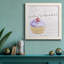 Vanilla Cupcake - cadre photo, art textuel sur toile-1028837055-1028837040
