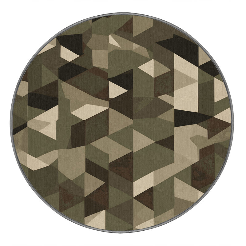 Arctic Mesh Rug, Round 4'
