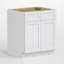 Armoire de cuisine moderne à double porte avec tiroir (s) supérieur (s), rangement robuste sous le comptoir (disponible en largeurs de 24 po, 30 po et 36 po)-125128455