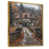 Toile avec cadre flottant or